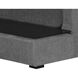 Harmony Danny Dark Grey Modular Armless Chair, Right Shelf